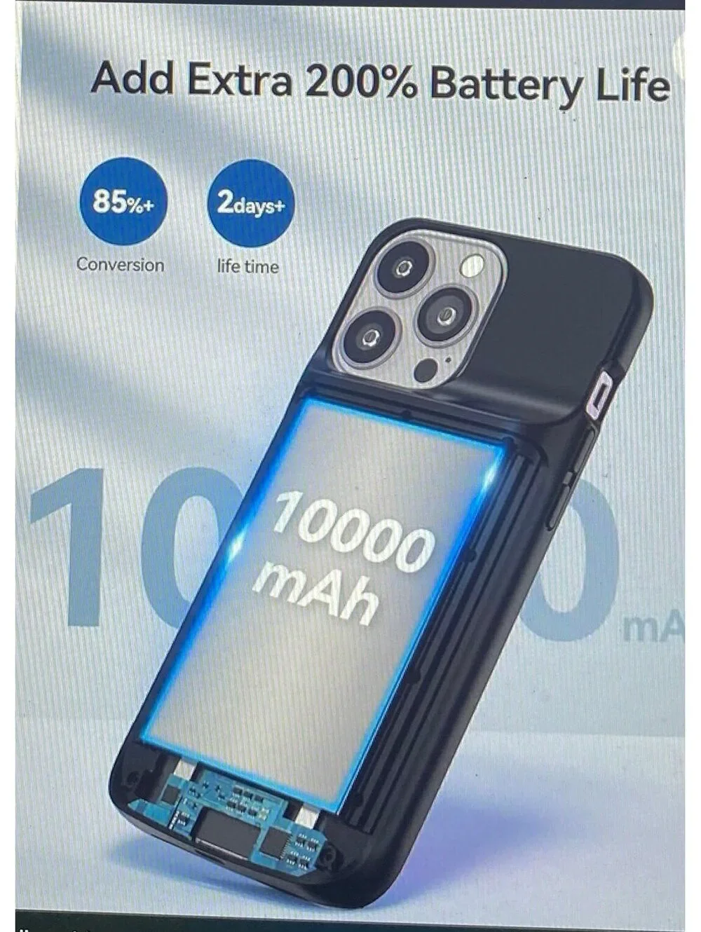Newdery Battery Case for iPhone 14 Pro Max Black